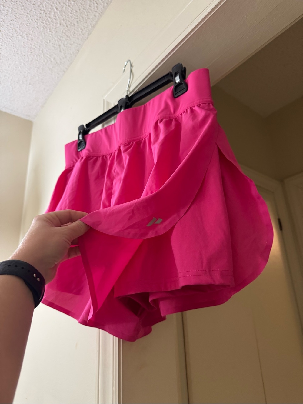 Women’s Athletic Running Shorts — Hot Pink Performance Shorts - Picture 2 of 5